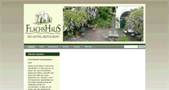 Desktop Screenshot of hotel-flachshaus.de