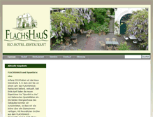Tablet Screenshot of hotel-flachshaus.de